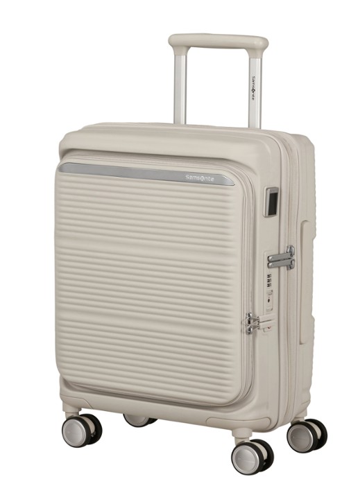 Samsonite Paralux vergrootbare spinner 55 cm - voorkant 3 grijs