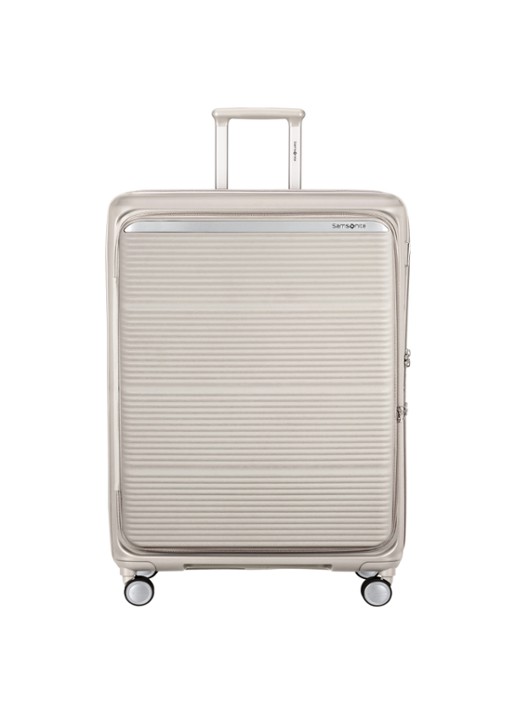 Samsonite Paralux vergrootbare spinner 81 cm - voorkant lichtgrijs