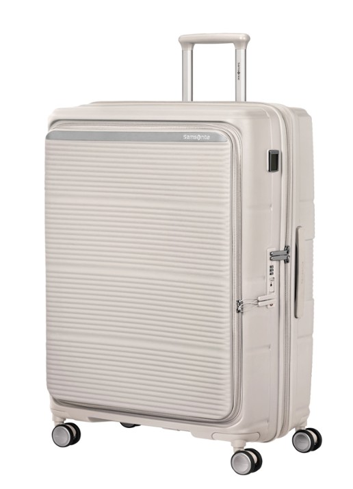 Samsonite Paralux vergrootbare spinner 81 cm - voorkant 2 lichtgrijs