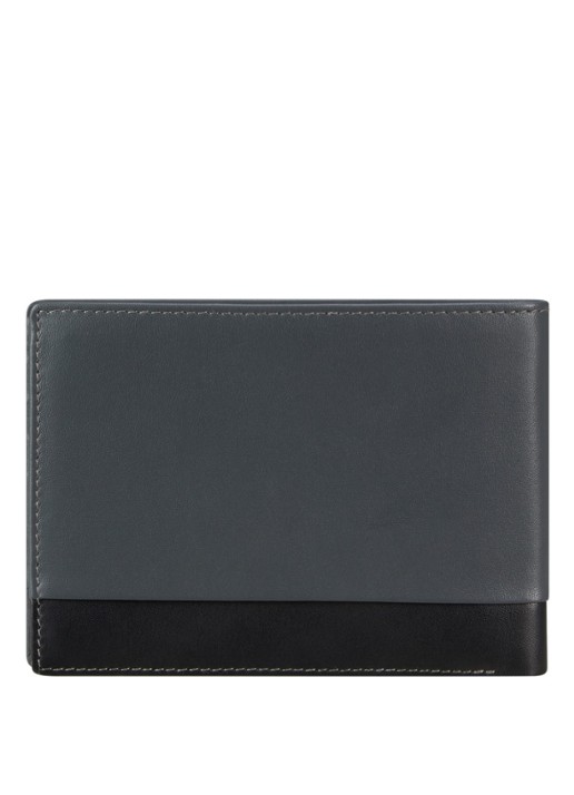 Samsonite Pro-DLX 6 portemonnee van leer - achterkant blauwgrijs