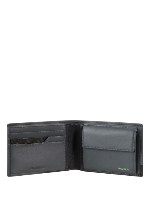 Samsonite Pro-DLX 6 portemonnee van leer - detail zwart