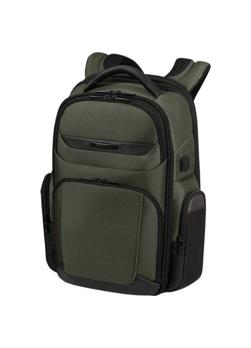 Samsonite Pro-DLX 6 rugzak met 15 inch laptopvak - detail 2 groen