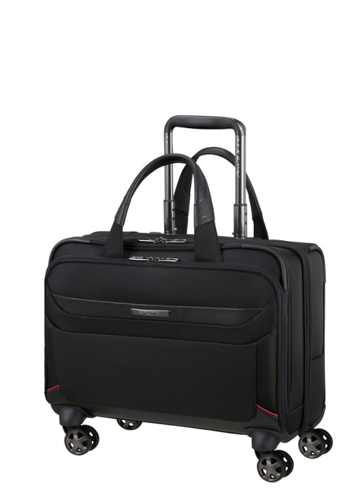 Samsonite Pro-DLX 6 spinner businesstas met 15,6 inch laptopvak - voorkant 3 zwart