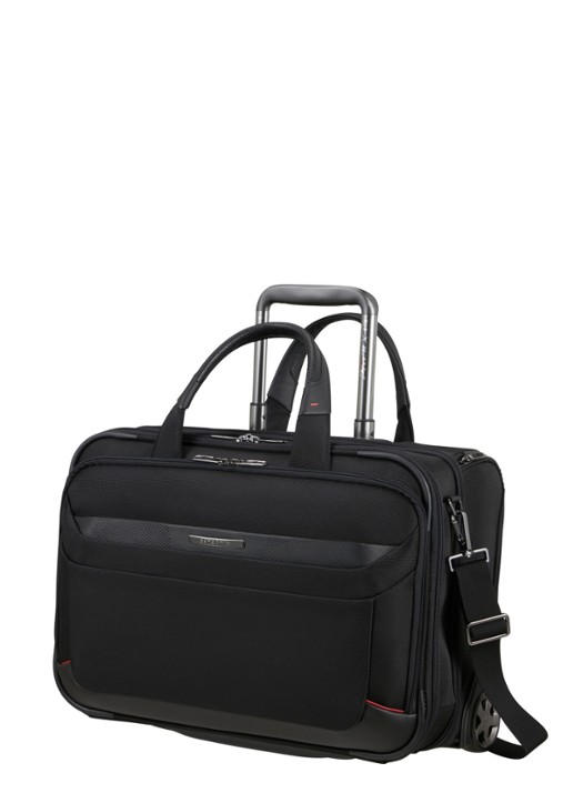 Samsonite Pro-DLX 6 trolley businesstas met 15,6 inch laptopvak - voorkant 3 zwart