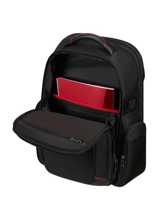 Samsonite Pro-DLX 6 vergrootbare rugzak met 17,3 inch laptopvak - achterkant 4 zwart
