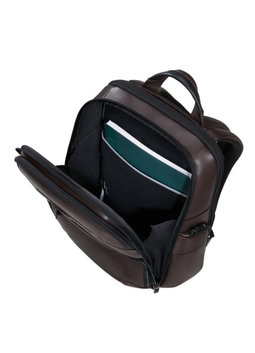 Samsonite PRO-DLX rugzak met 15,6 inch laptopvak - detail donkerbruin