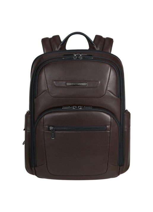 Samsonite PRO-DLX rugzak met 15,6 inch laptopvak - voorkant 3 donkerbruin