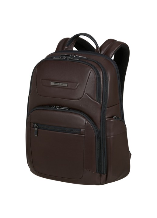 Samsonite PRO-DLX rugzak met 15,6 inch laptopvak - voorkant 4 donkerbruin