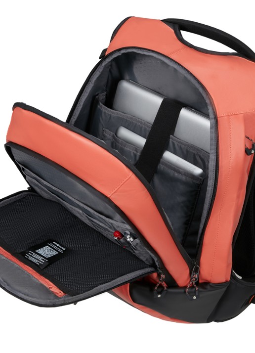 Samsonite PRODIVER LAPTOP BACKPACK L COFFEE BEAN - achterkant 4 oranjerood