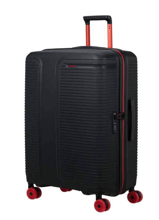 Samsonite Prodiver vergrootbare spinner 75 cm - voorkant 2 zwart