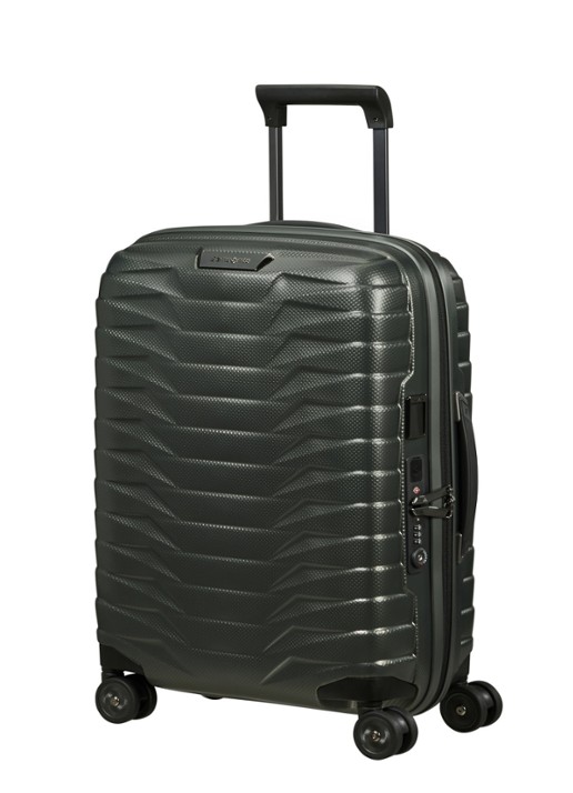 Samsonite Proxis Biz spinner 55 cm - voorkant 6 bronsgroen