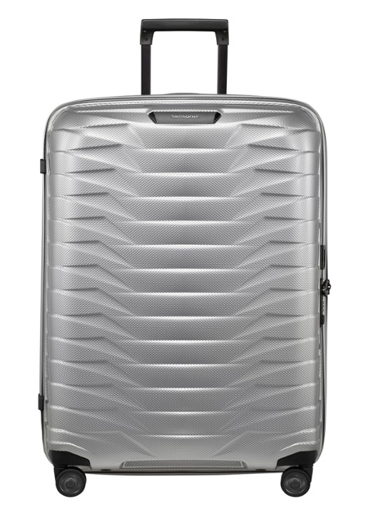 Samsonite Proxis spinner 75 cm - voorkant zilver