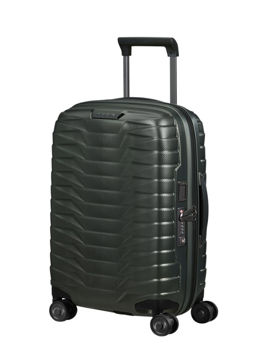 Samsonite Proxis vergrootbare spinner 55 cm - voorkant 2 groen