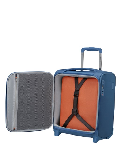 Samsonite Re-Lite trolley 45 cm - voorkant 2 capri blue