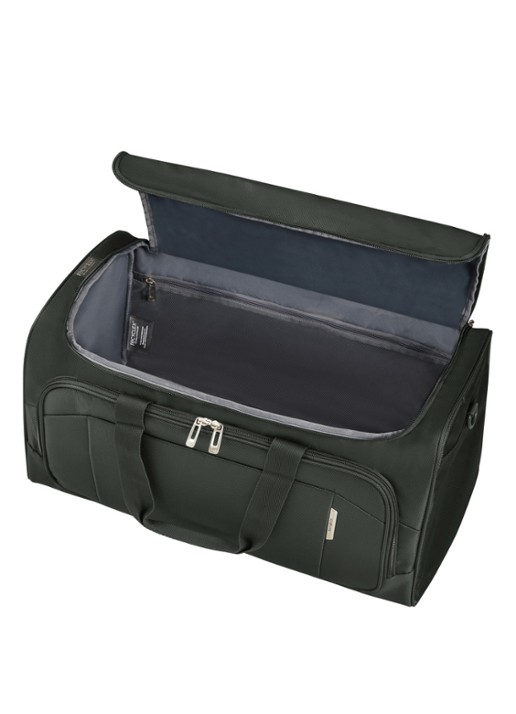 Samsonite Respark duffle weekendtas met afneembare schouderriem - detail forest green / bronsgroen