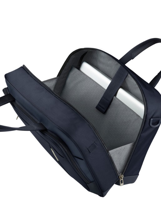 Samsonite Respark schoudertas met 15,6 inch laptopvak - detail 2 donkerblauw