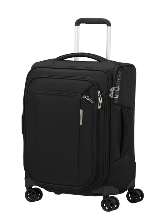 Samsonite Respark spinner  55 cm - voorkant 6 zwart