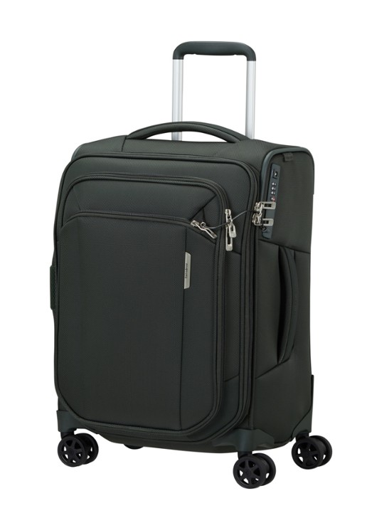 Samsonite Respark spinner 55 cm - voorkant 2 bronsgroen