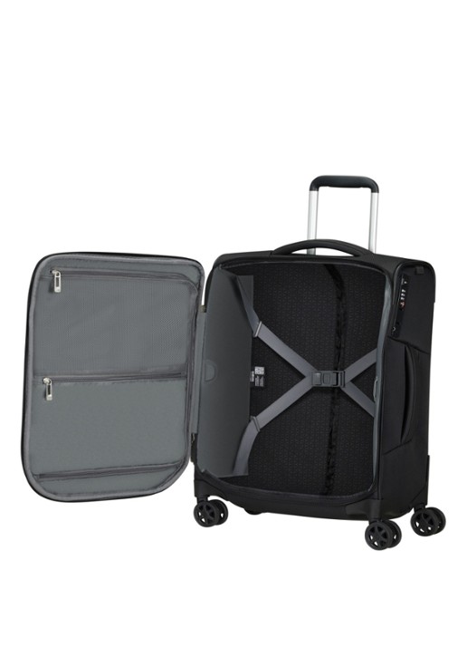 Samsonite Respark spinner 55 cm - detail zwart