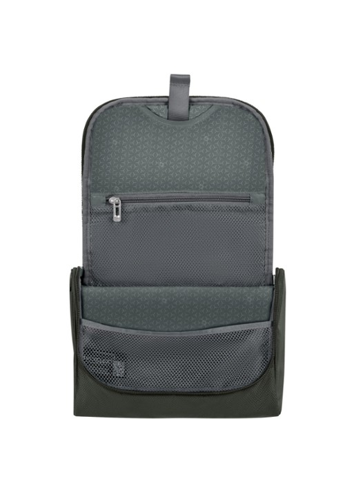 Samsonite Respark toilettas met logo - detail mosgroen