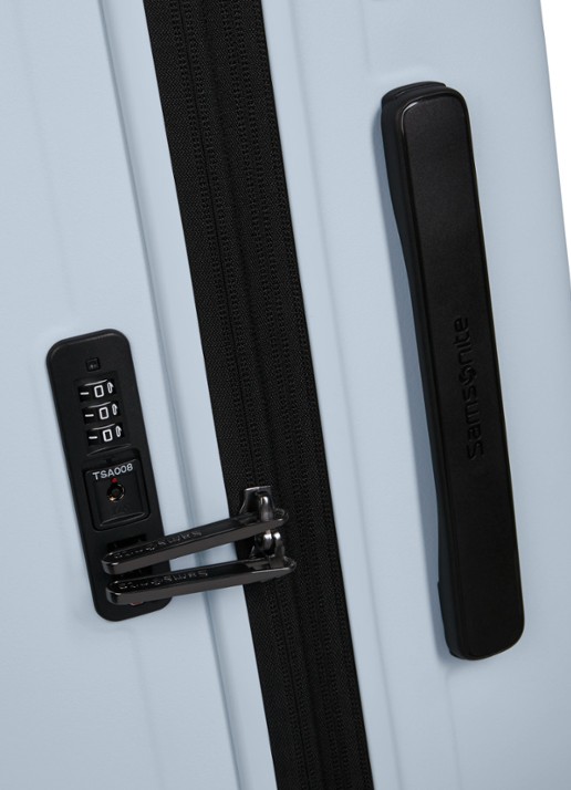 Samsonite Restackd spinner 55 cm - detail 5 glacier / lichtblauw