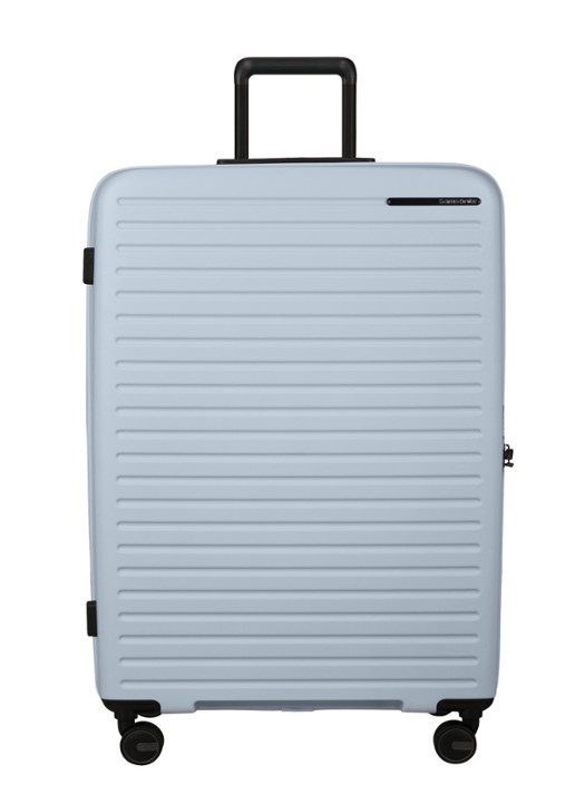 Samsonite Restackd spinner 81 cm - voorkant 2 glacier / lichtblauw