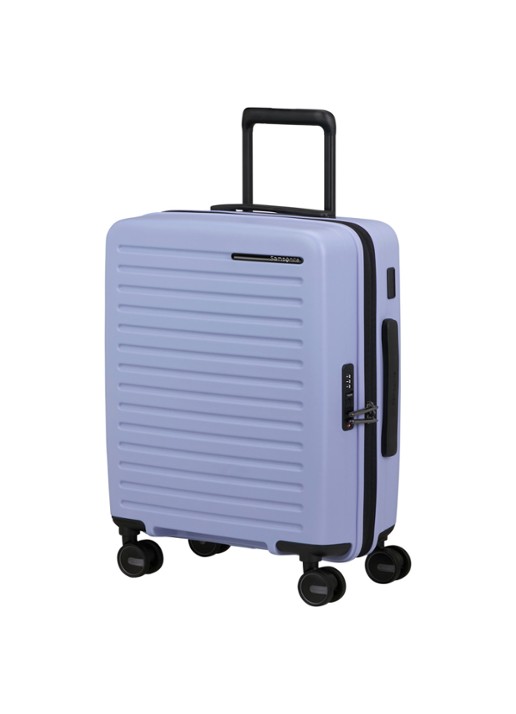 Samsonite Restackd vergrootbare spinner 55 cm - voorkant 2 lavendel