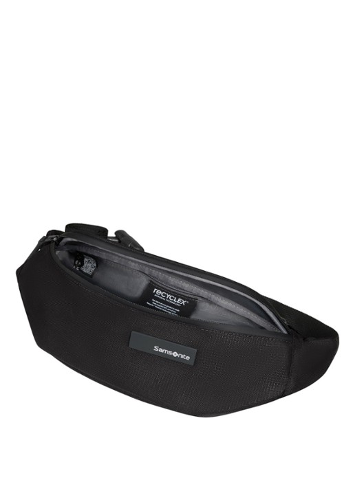 Samsonite Roader heuptas met logo - detail zwart
