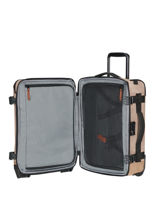 Samsonite Roadseeker Duffle/Backpack trolley  55 cm - voorkant 2 dune / donkerbeige