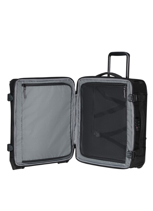 Samsonite Roadseeker Duffle/Backpack trolley 55 cm - voorkant 3 deep black / zwart