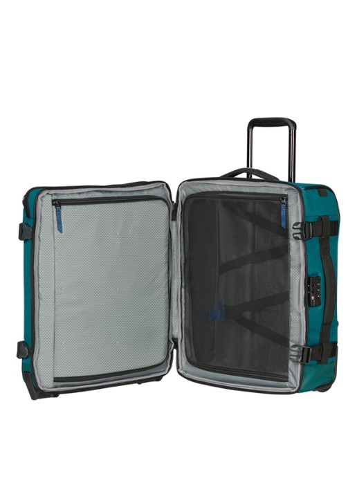 Samsonite Roadseeker Duffle/Backpack trolley 55 cm - voorkant 3 deep teal / zeegroen