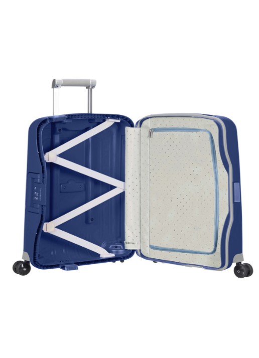 Samsonite S'Cure spinner 55 cm - voorkant 5 donkerblauw