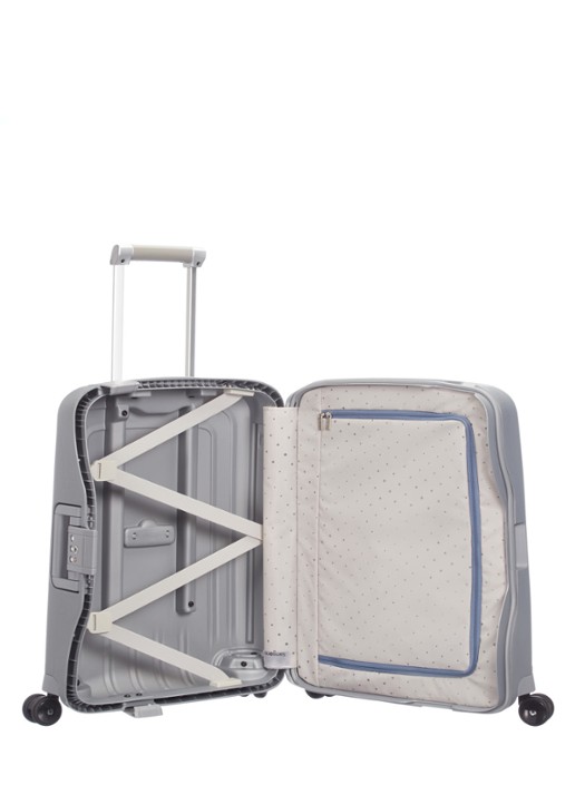 Samsonite S'Cure spinner 55 cm - voorkant 3 zilver