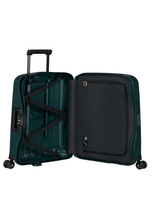 Samsonite S'Cure spinner 55 cm - voorkant 3 dark teal / donkergroen