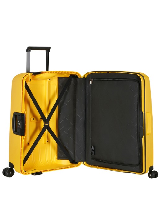 Samsonite S'Cure spinner 69 cm - achterkant geel