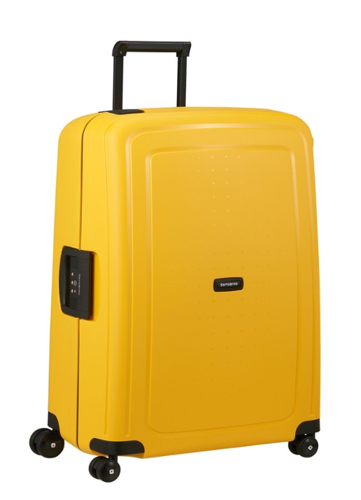 Samsonite S'Cure spinner 75 cm - voorkant 3 geel