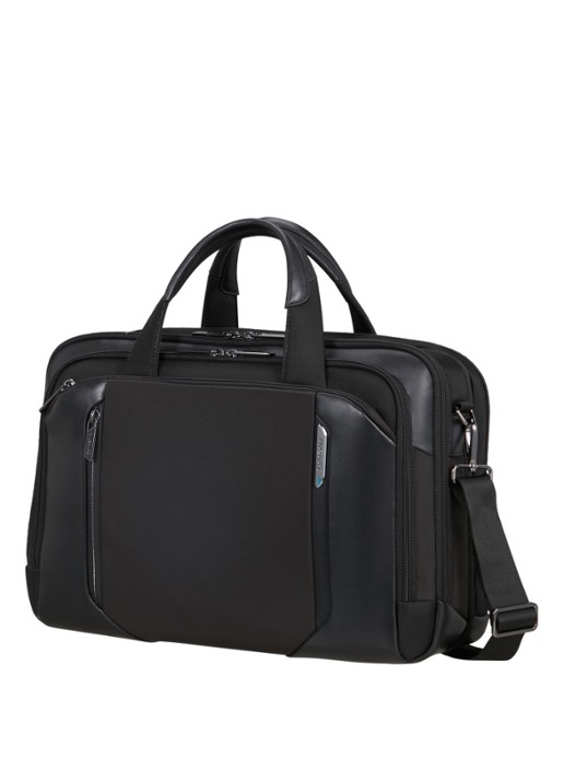 Samsonite Spectrolite 4.0 vergrootbare laptoptas met 15.6 inch laptopvak - voorkant 3 zwart