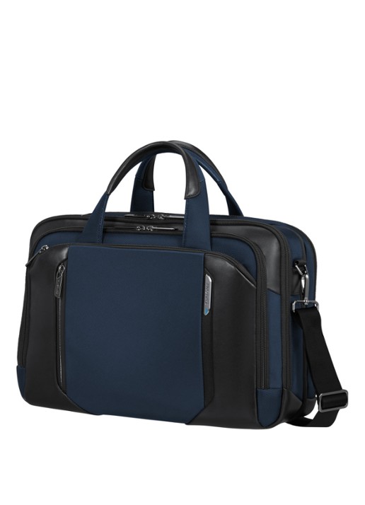 Samsonite Spectrolite 4.0 vergrootbare laptoptas met 15.6 inch laptopvak - voorkant 3 donkerblauw