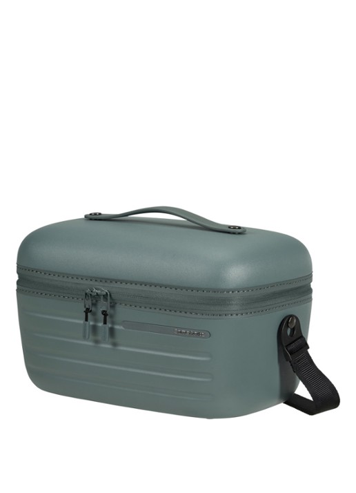 Samsonite Stackd beautycase met afneembare schouderriem en uitneembaar etui - voorkant 2 lichtblauw