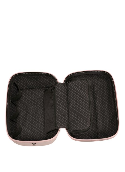 Samsonite Stackd beautycase met afneembare schouderriem en uitneembaar etui - detail lichtroze