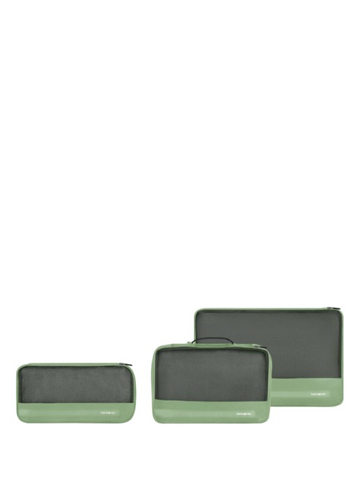 Samsonite TA Revolution koffer organizer set van 3 - voorkant groen