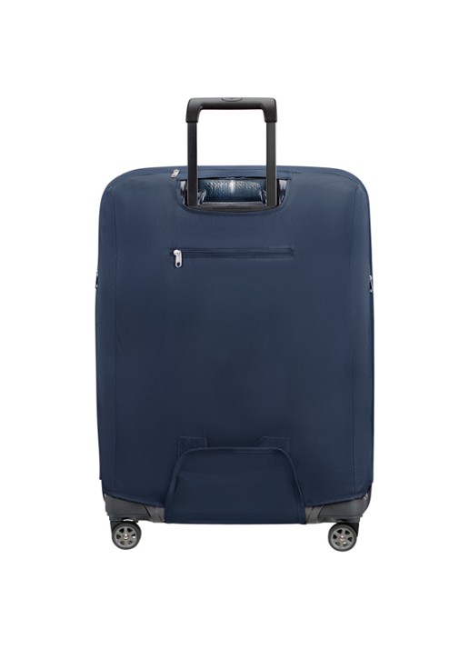 Samsonite TA Revolution L kofferhoes - achterkant donkerblauw