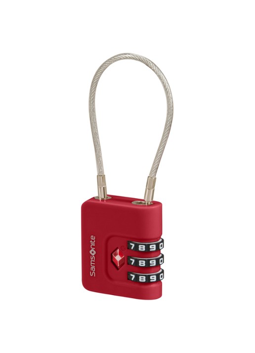 Samsonite TA Revolution TSA cijferslot - voorkant 2 rood