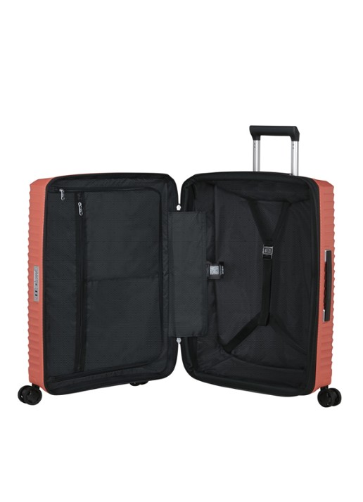 Samsonite Upscape spinner 68 cm - achterkant 5 donkerbeige