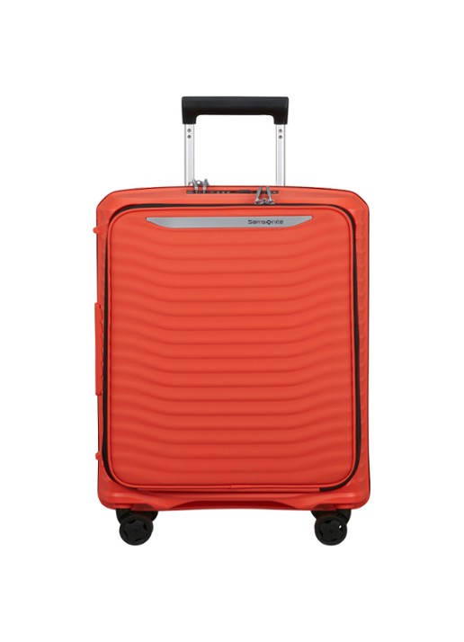 Samsonite Upscape vergrootbare spinner 55 cm - voorkant oranjerood