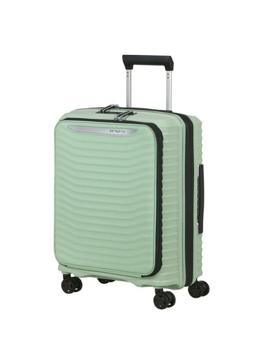 Samsonite Upscape vergrootbare spinner 55 cm - voorkant 3 lindegroen