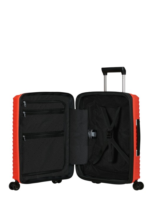 Samsonite Upscape vergrootbare spinner 55 cm - achterkant 3 rood