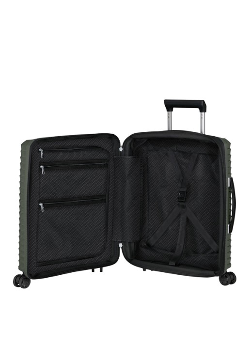 Samsonite Upscape vergrootbare spinner 55 cm - achterkant 2 olijfgroen