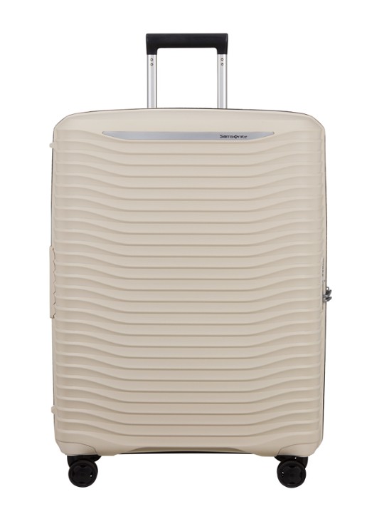 Samsonite Upscape vergrootbare spinner 75 cm - voorkant zand