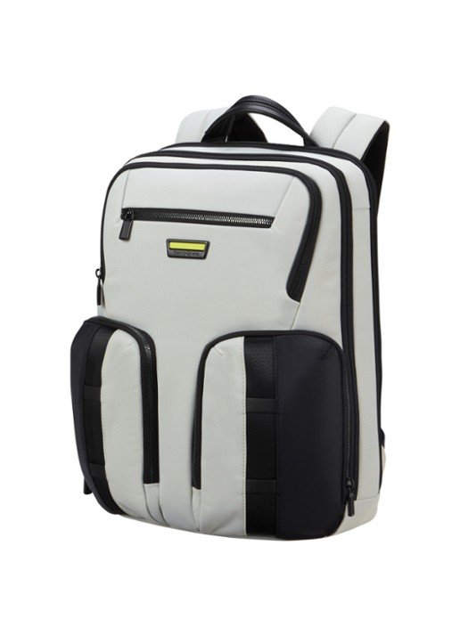 Samsonite Urban-Eye rugzak met 15,6 inch laptopvak - voorkant 4 lichtgrijs